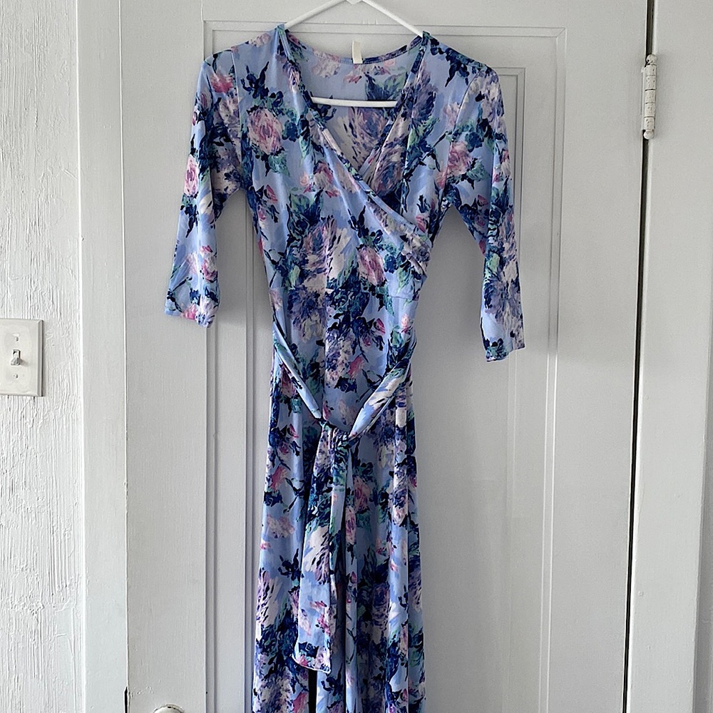 Pink Blush Maternity wrap dress